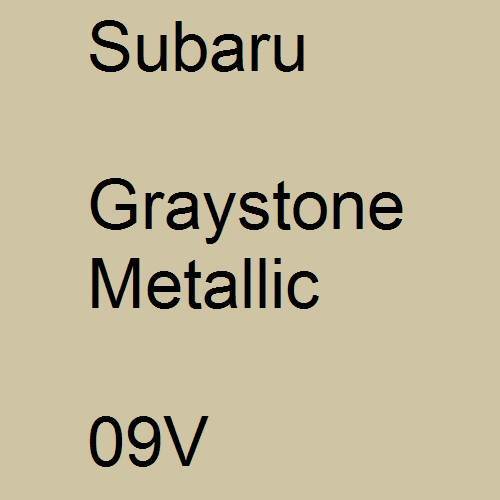 Subaru, Graystone Metallic, 09V.